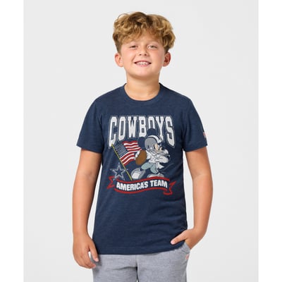 Dallas Cowboys x Mickey Mouse Homage Youth Tri-Blend T-Shirt - Navy