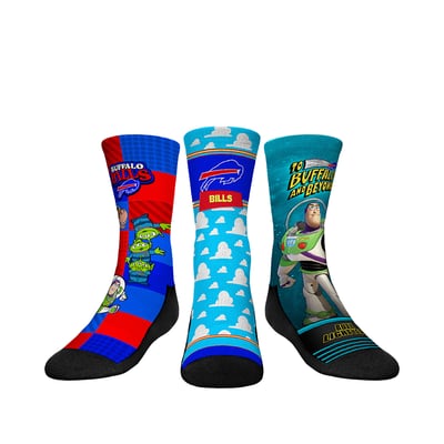  Buffalo Bills Rock Em Youth Toy Story 3-Pack Crew Socks