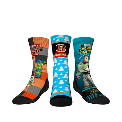  Cincinnati Bengals Rock Em Youth Toy Story 3-Pack Crew Socks