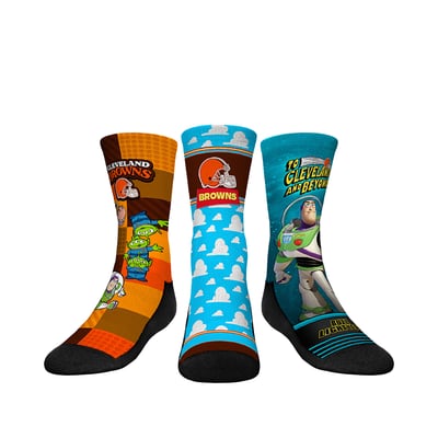  Cleveland Browns Rock Em Youth Toy Story 3-Pack Crew Socks