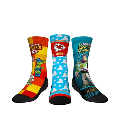  Kansas City Chiefs Rock Em Youth Toy Story 3-Pack Crew Socks