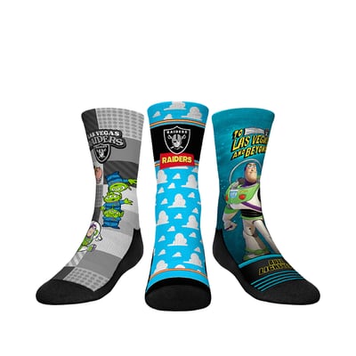  Las Vegas Raiders Rock Em Youth Toy Story 3-Pack Crew Socks