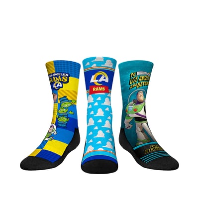  Los Angeles Rams Rock Em Youth Toy Story 3-Pack Crew Socks