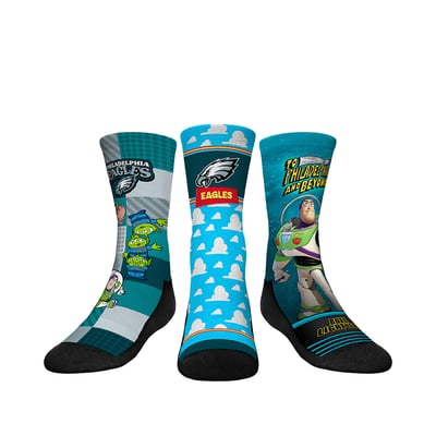  Philadelphia Eagles Rock Em Youth Toy Story 3-Pack Crew Socks