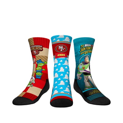  San Francisco 49ers Rock Em Youth Toy Story 3-Pack Crew Socks