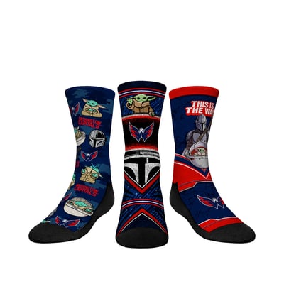  Washington Capitals Rock Em Youth The Mandalorian 3-Pack Crew Socks