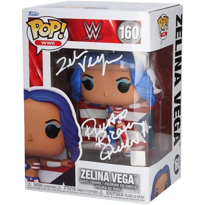 Zelina Vega Autographed #160 Backlash 2023 Funko Pop! Figurine with Inscription