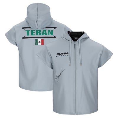 Andres Teran Zuffa Boxing 08 Autographed Fanatics Authentic Event-Worn Walkout Hoodie
