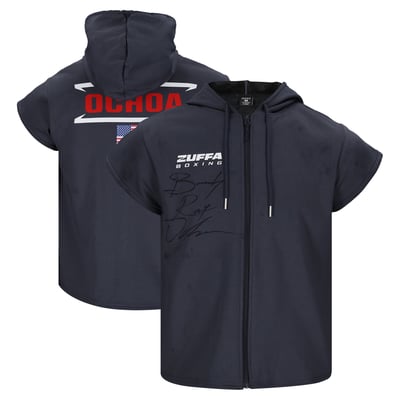 Brady Ochoa Zuffa Boxing 08 Autographed Fanatics Authentic Event-Worn Walkout Hoodie