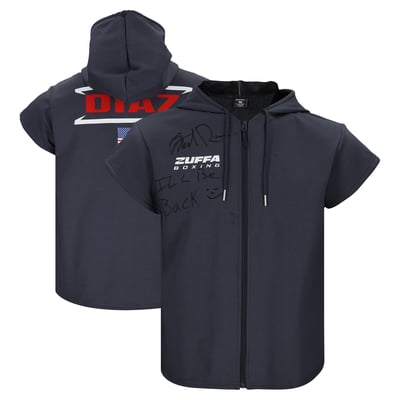 Floyd Diaz Zuffa Boxing 08 Autographed Fanatics Authentic Event-Worn Walkout Hoodie