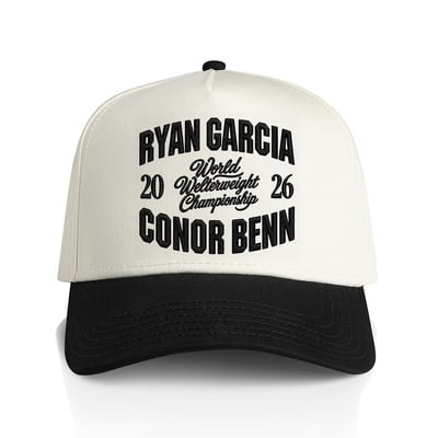 Garcia vs. Benn Collegiate Trucker Adjustable Hat - White/Black