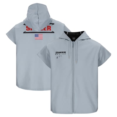 Zachary Spiller Zuffa Boxing 08 Autographed Fanatics Authentic Event-Worn Walkout Hoodie