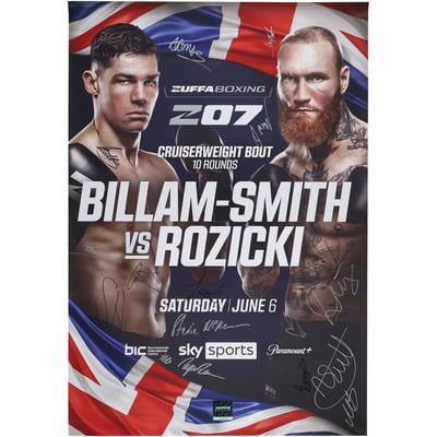 Zuffa Boxing 07 Autographed Fanatics Authentic 27" x 39" Fight Poster with 16 Signatures